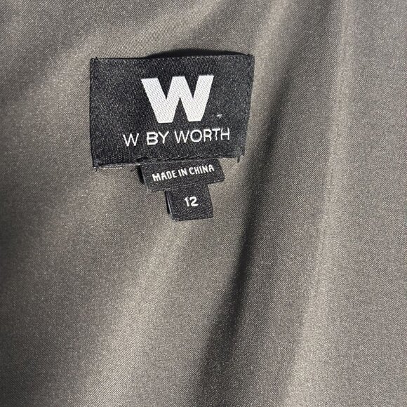 W By Worth Sleeveless Colorblock Shift Dress With Leather Pocket Detail - Picture 4 of 12